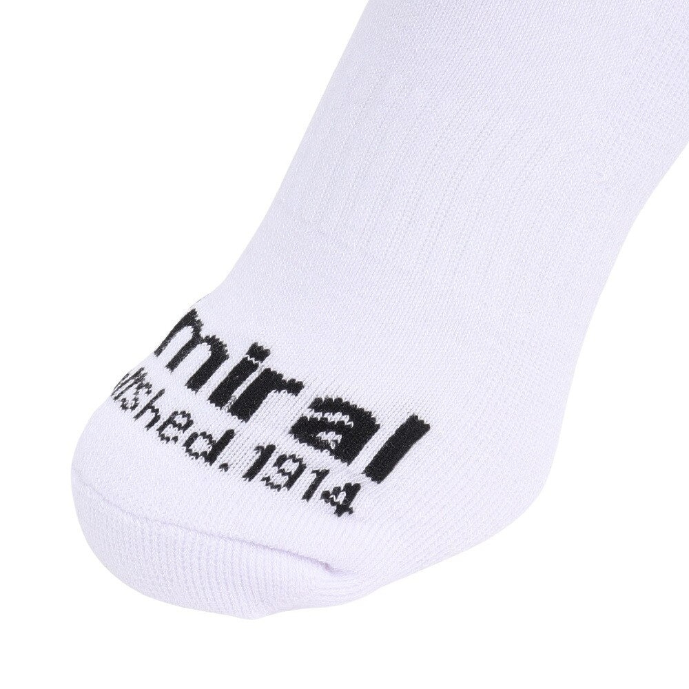 アドミラル ゴルフ（Admiral GOLF）（メンズ）ゴルフ 吸汗速乾 抗菌防臭 ランパント ミドルソックス ADMB4A20-WHT