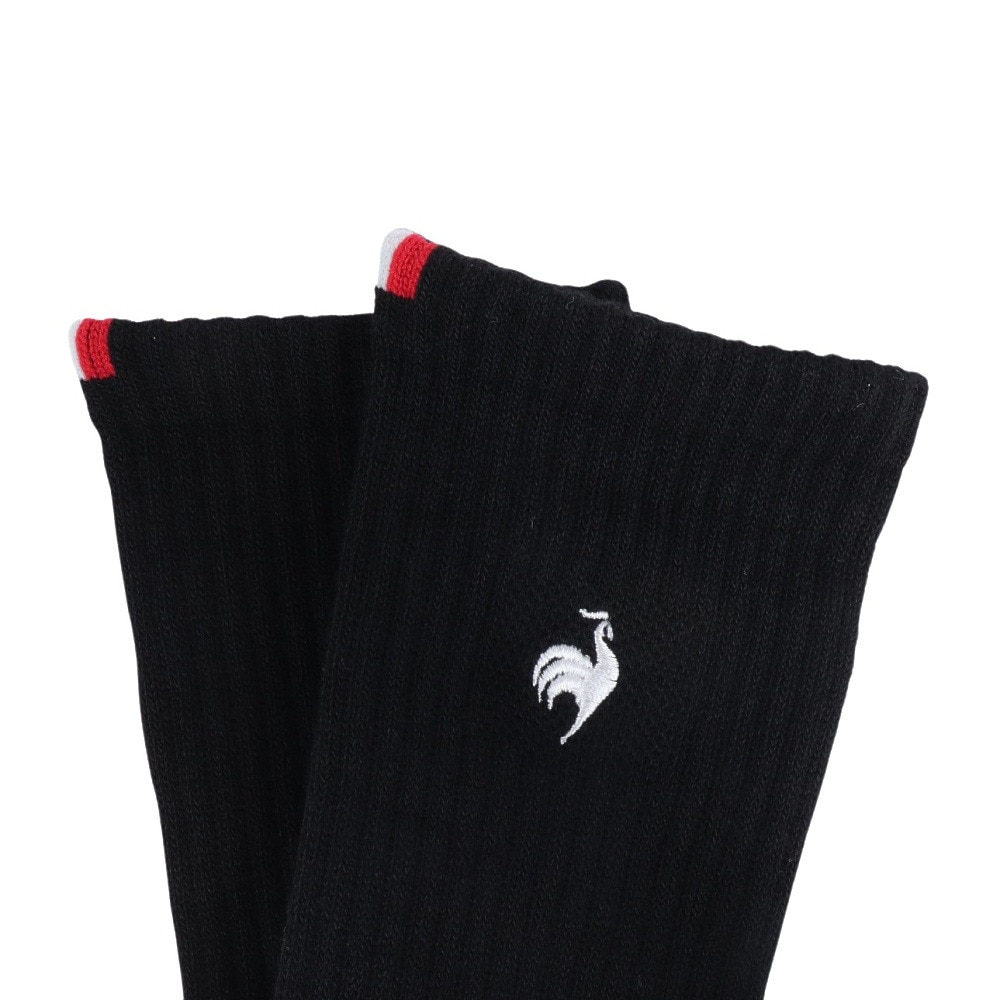 ルコックスポルティフ（lecoqsportif）（メンズ）ゴルフ 定番レギュラー丈ソックス QGBWJB00 BK00