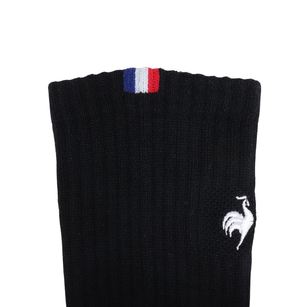 ルコックスポルティフ（lecoqsportif）（メンズ）ゴルフ 定番レギュラー丈ソックス QGBWJB00 BK00