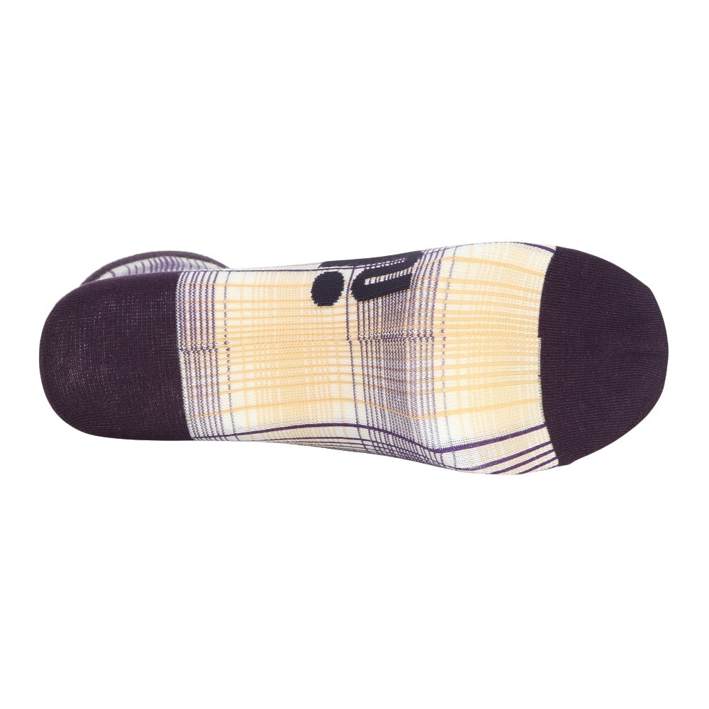 ROSASEN（メンズ）ゴルフ 抗菌防臭 オンブレーチェック レギュラー丈 ソックス 046-42832-083-24AW