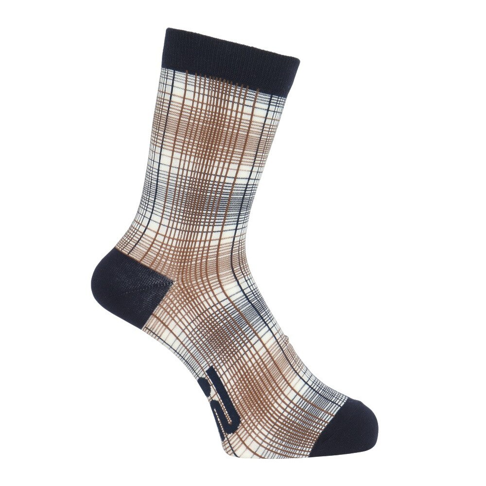 ROSASEN（メンズ）ゴルフ 抗菌防臭 オンブレーチェック レギュラー丈 ソックス 046-42832-098-24AW