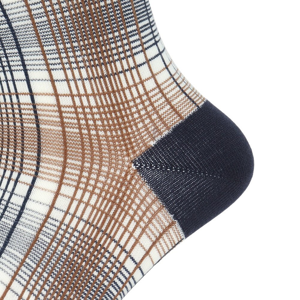 ROSASEN（メンズ）ゴルフ 抗菌防臭 オンブレーチェック レギュラー丈 ソックス 046-42832-098-24AW