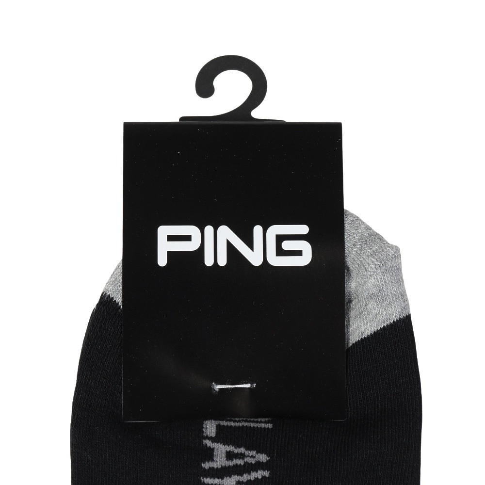 ピン（PING）（メンズ）ゴルフ ポリエステル綿混 消臭 ショートソックス 621-4286803-010
