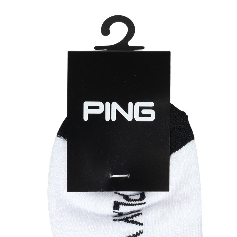 ピン（PING）（メンズ）ポリエステル綿混 消臭 ショートソックス 621-4286803-030