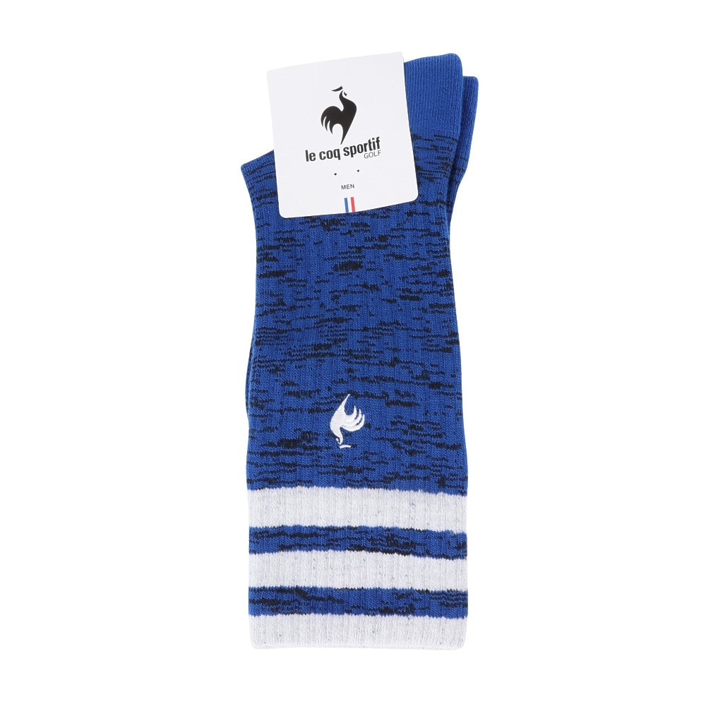 ルコックスポルティフ（lecoqsportif）（メンズ）ゴルフ 保温 ヒートナビ レギュラー丈 ソックス LG4FSO04M BL00