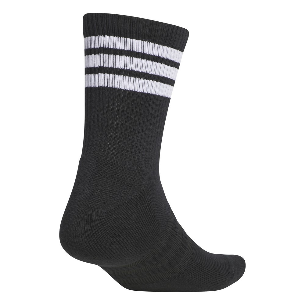 アディダス（adidas）（メンズ）ゴルフ ハーフクルー丈 スリーストライプス クッションソックス KRP20-JI7415BLK