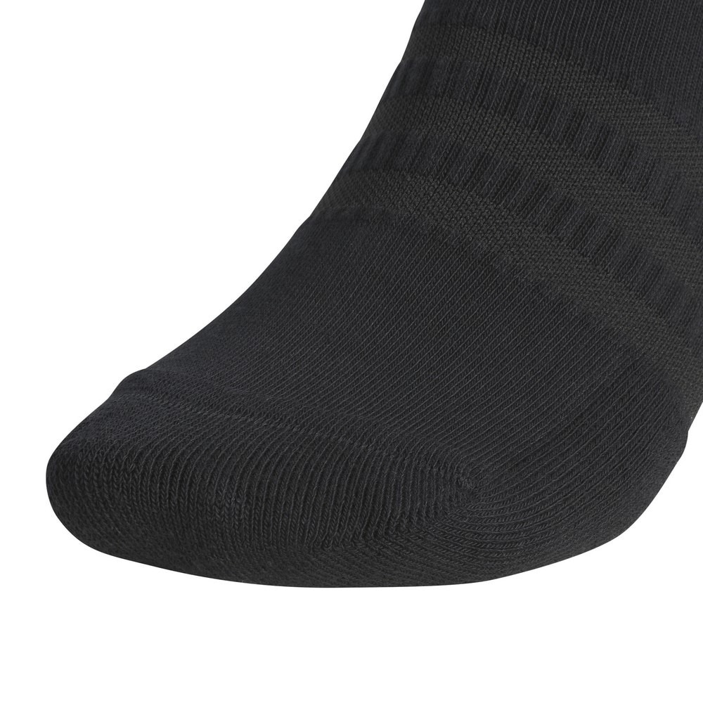 アディダス（adidas）（メンズ）ゴルフ ハーフクルー丈 スリーストライプス クッションソックス KRP20-JI7415BLK