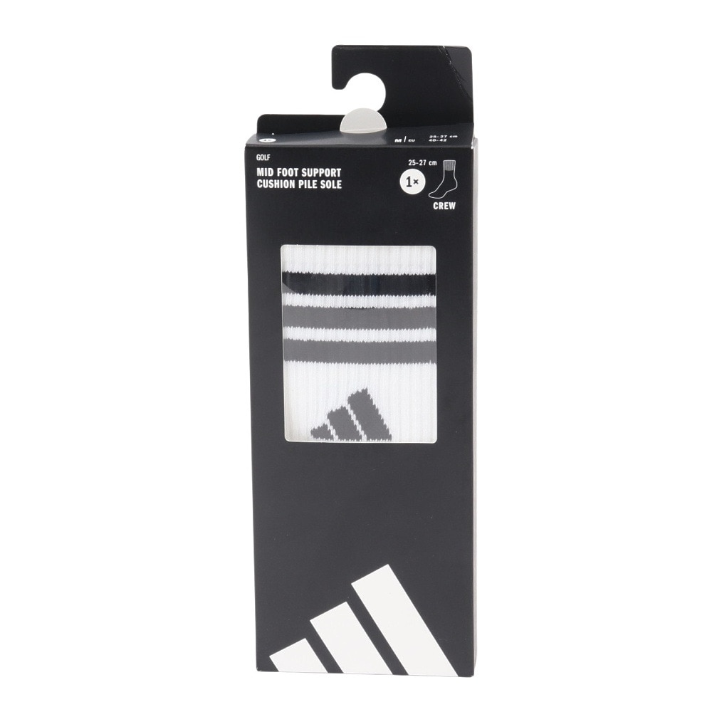 アディダス（adidas）（メンズ）クルー丈 箱入リ クッションソックス KTJ04-JF4651W