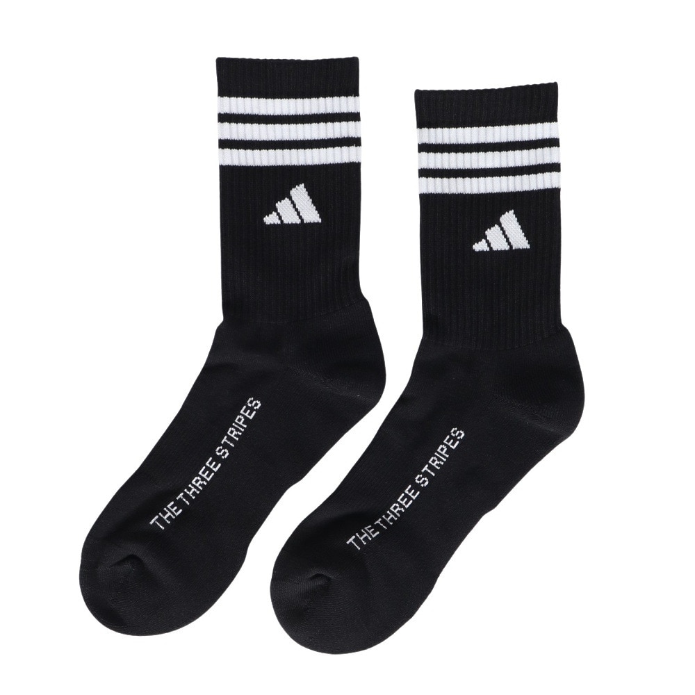 アディダス（adidas）（メンズ）ゴルフ クルー丈 箱入リ クッションソックス KTJ04-JF4652BLK