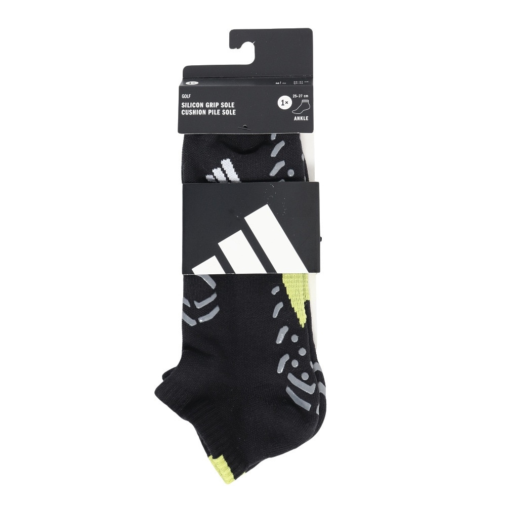 アディダス（adidas）（メンズ）ゴルフ アディゼロ アンクル丈 機能ソックス KVH48-JE7189BLK