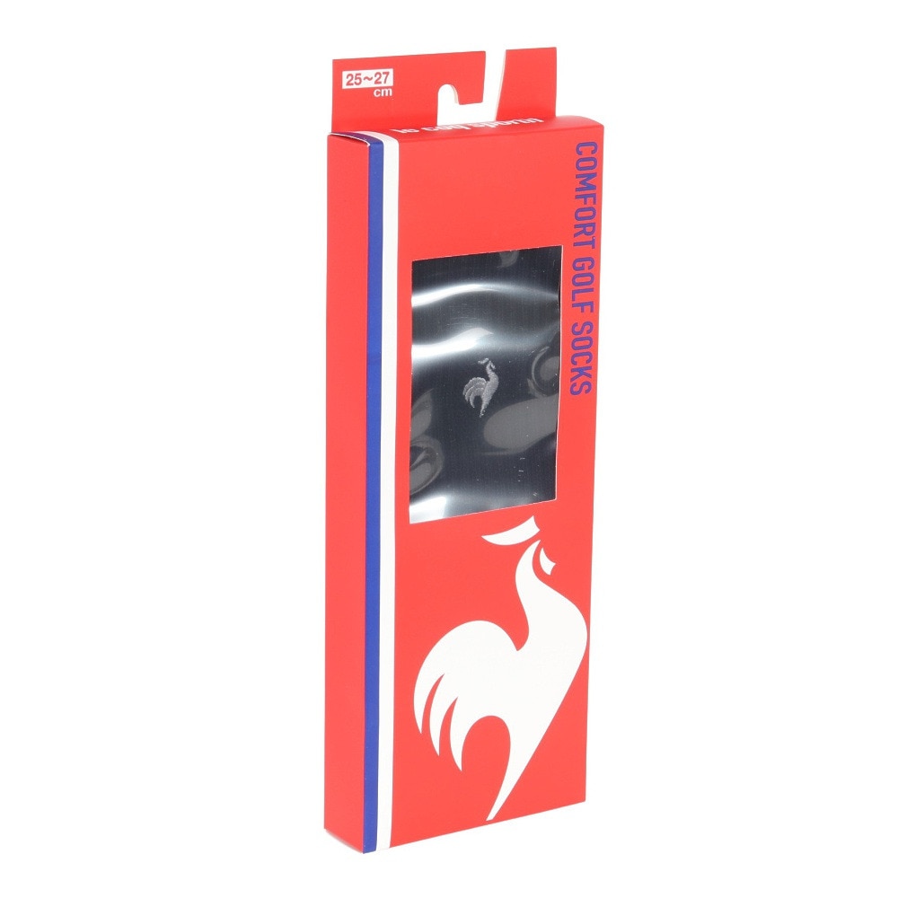 ルコックスポルティフ（lecoqsportif）（メンズ）ゴルフ レギュラー丈 ソックス LG5SSO00M BK00