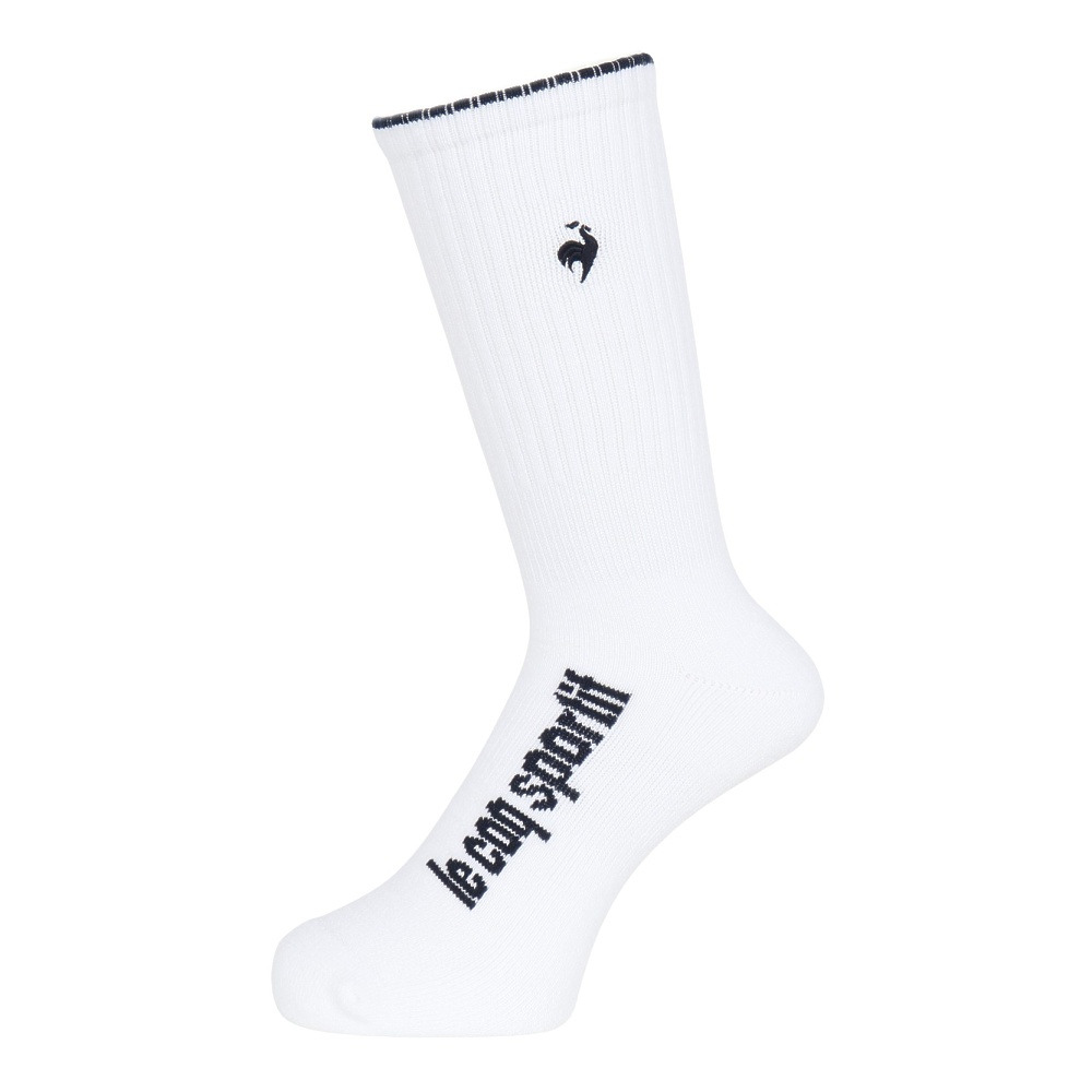ルコックスポルティフ（lecoqsportif）（メンズ）ゴルフ レギュラー丈 ソックス LG5SSO00M WH00