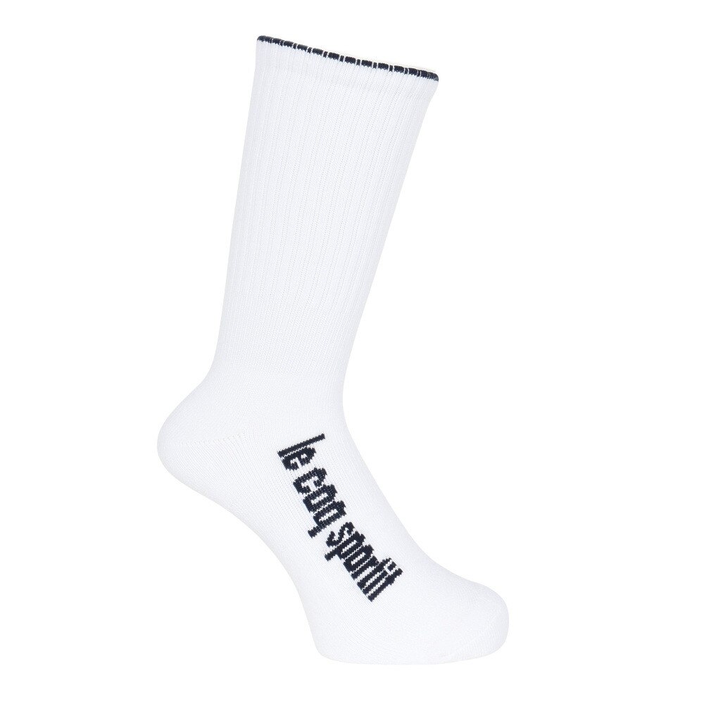 ルコックスポルティフ（lecoqsportif）（メンズ）ゴルフ レギュラー丈 ソックス LG5SSO00M WH00