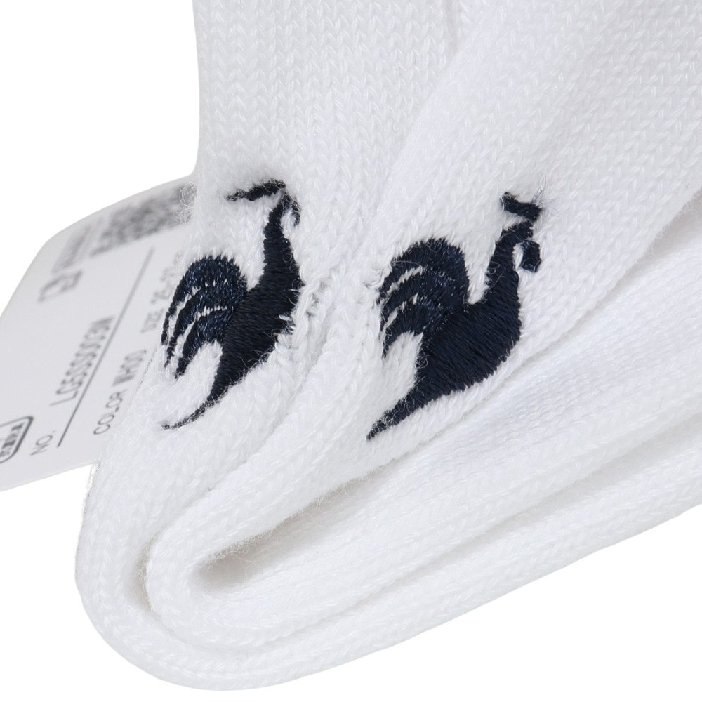 ルコックスポルティフ（lecoqsportif）（メンズ）ゴルフ 5本指レギュラー丈ソックス LG5SSO03M WH00