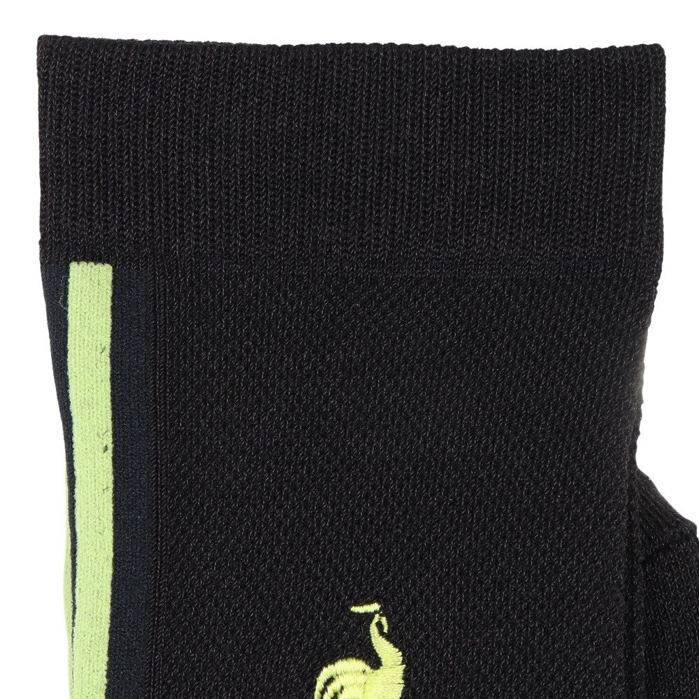 ルコックスポルティフ（lecoqsportif）（メンズ）ゴルフ 涼感メッシュ レギュラー丈ソックス LG5SSO11M BK00