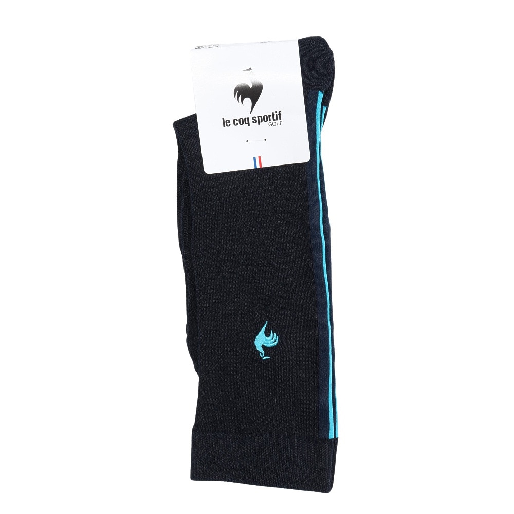 ルコックスポルティフ（lecoqsportif）（メンズ）ゴルフ 涼感メッシュ レギュラー丈ソックス LG5SSO11M NV00