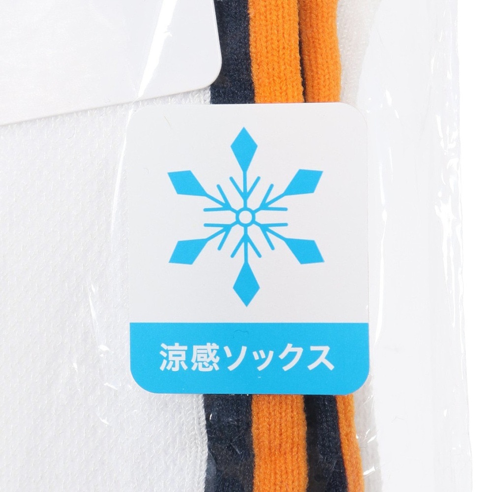 ルコックスポルティフ（lecoqsportif）（メンズ）ゴルフ 涼感メッシュ レギュラー丈ソックス LG5SSO11M WH00