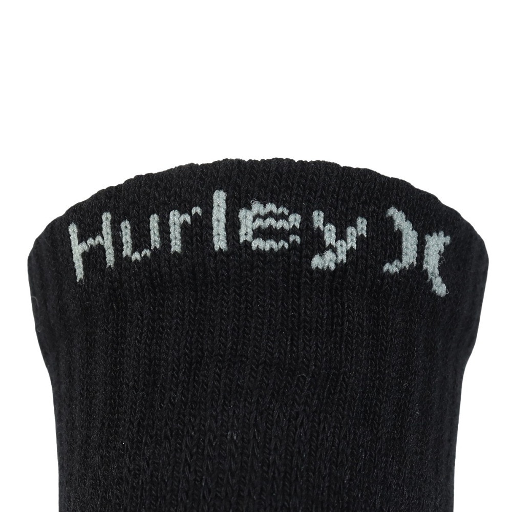 ハーレー（HURLEY）（メンズ）ゴルフ 抗菌防臭 ファントム ワンアンドオンリー クルー ソックス MGSC251139-BLK