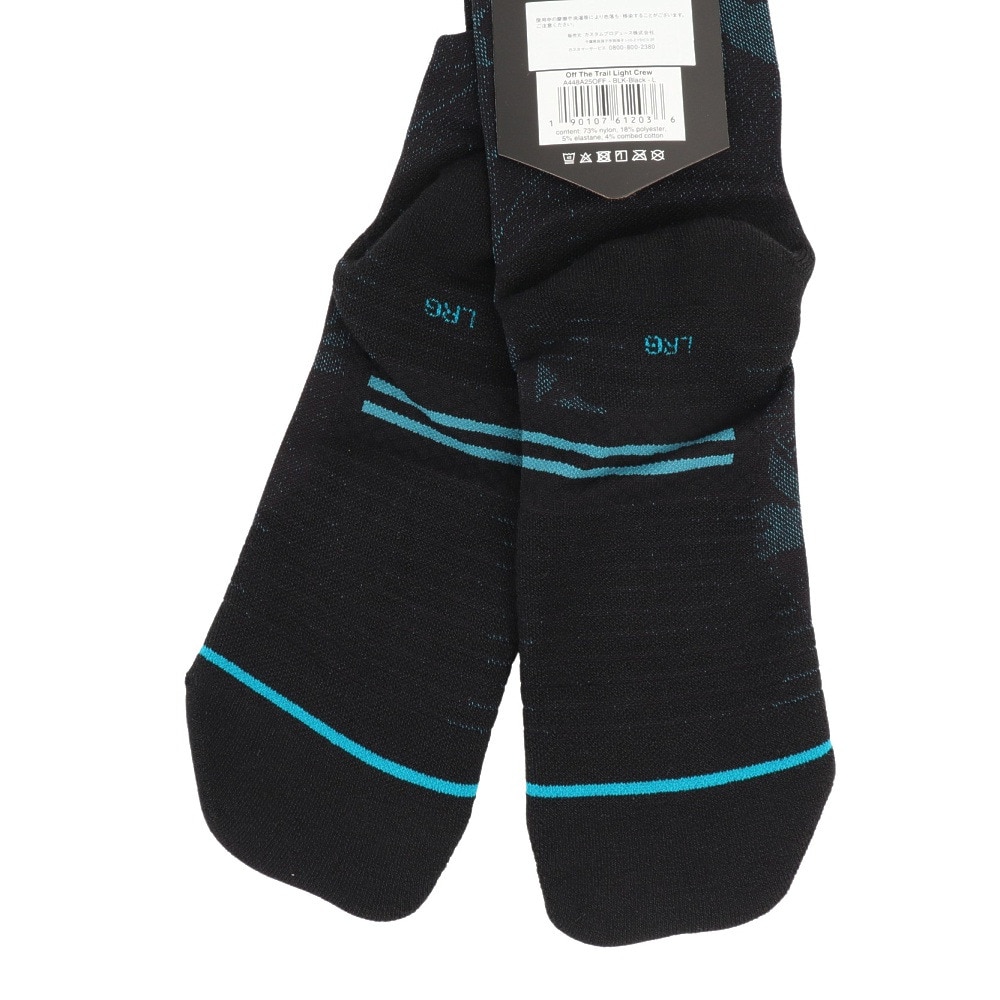 スタンス（STANCE）（メンズ）ゴルフ OFF THE TRAIL LIGHT ソックス A448A25OFF BLK