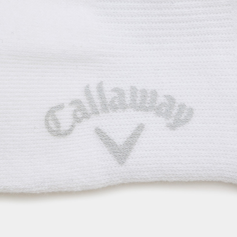 キャロウェイ（CALLAWAY）（メンズ）ゴルフ 抗菌防臭 カレッジ調ロゴクルーソックス C25293107-1030