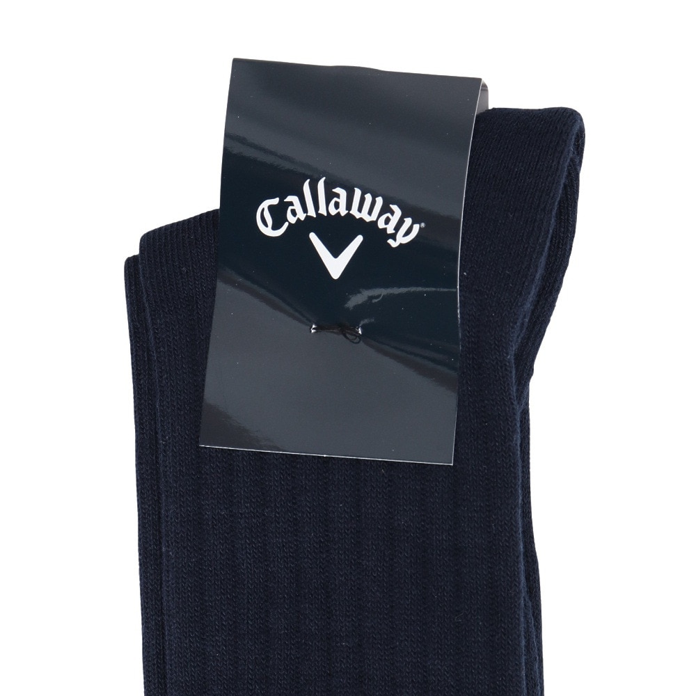 キャロウェイ（CALLAWAY）（メンズ）カレッジ調ロゴクルーソックス C25293107-1120