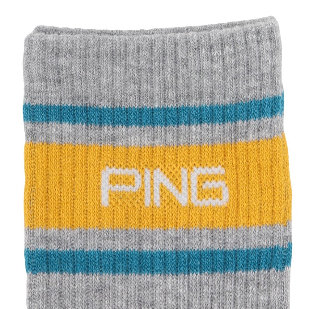 ピン（PING）（メンズ）ミドルソックス 621-5286802-020