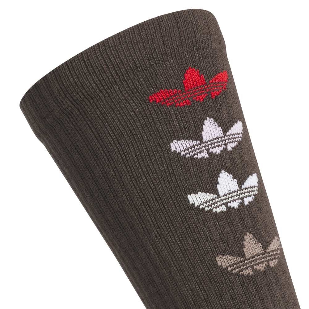 アディダス（adidas）（メンズ）クルー丈 ロゴ クッションソックス KVI34-JY4649 DBRN