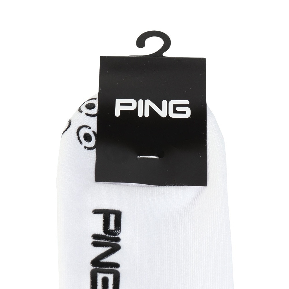 ピン（PING）（メンズ）ゴルフ Mr.PING ラインデザイン ミドルソックス 621-6186111-110