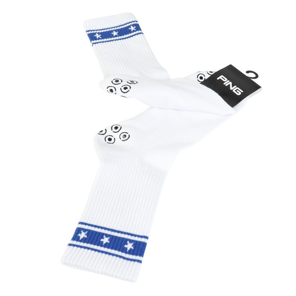 ピン（PING）（メンズ）ゴルフ Mr.PING ラインデザイン ミドルソックス 621-6186111-110