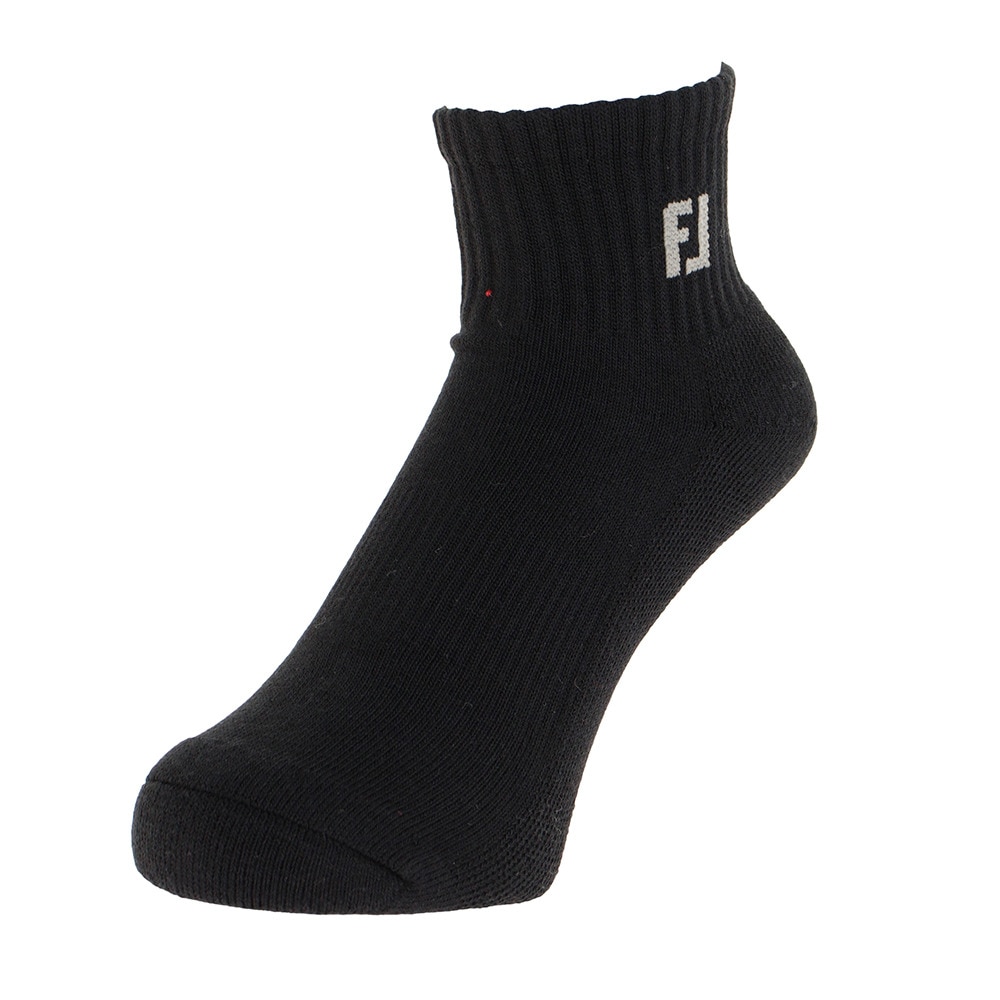 フットジョイ（FOOT JOY）（メンズ）ゴルフ 吸水速乾 プロドライ クォーターソックス FJSK112BK
