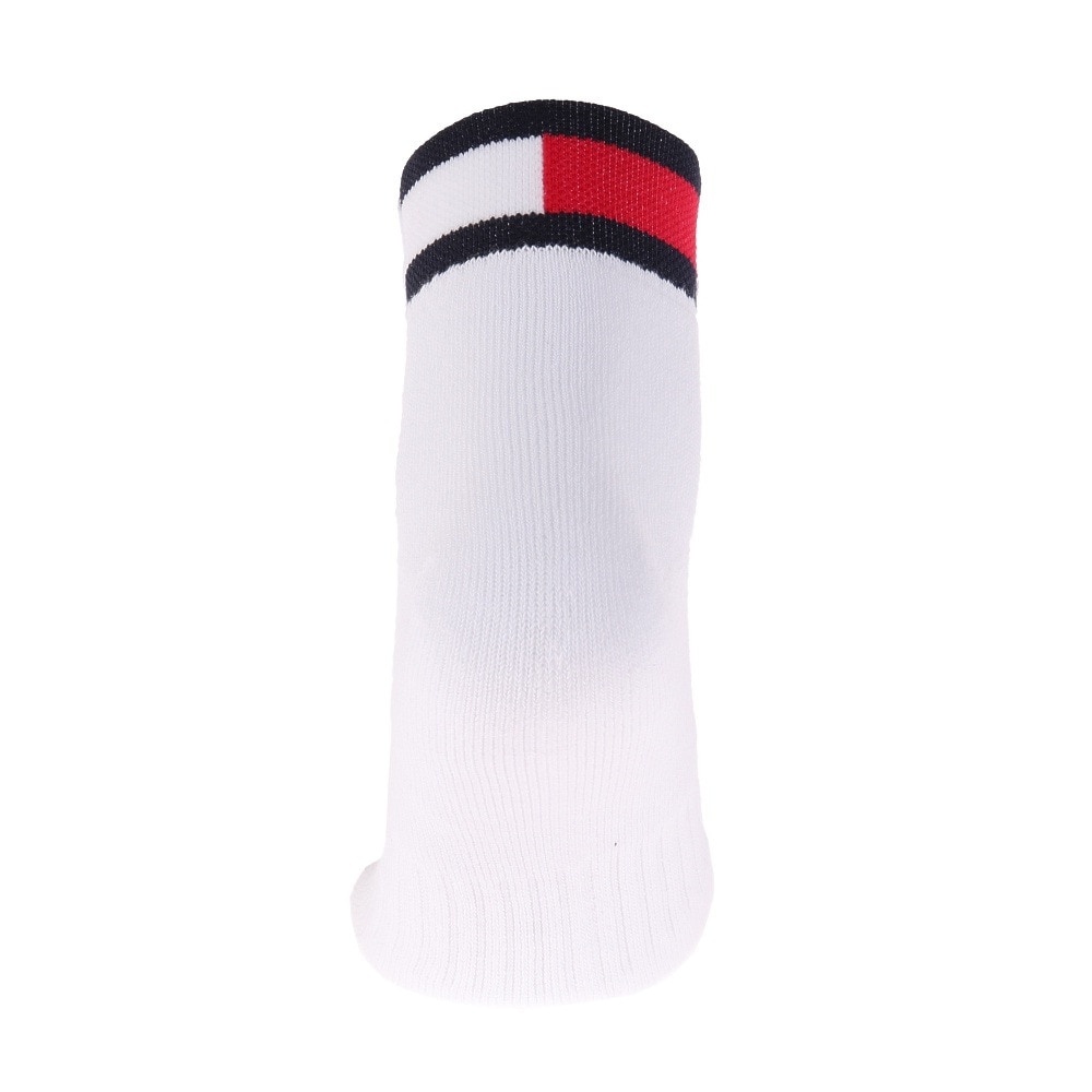 トミー ヒルフィガー ゴルフ（TOMMY HILFIGER GOLF）（メンズ）ゴルフ 吸水速乾 抗菌防臭 フラッグ ショートソックス THMB012F-WHT