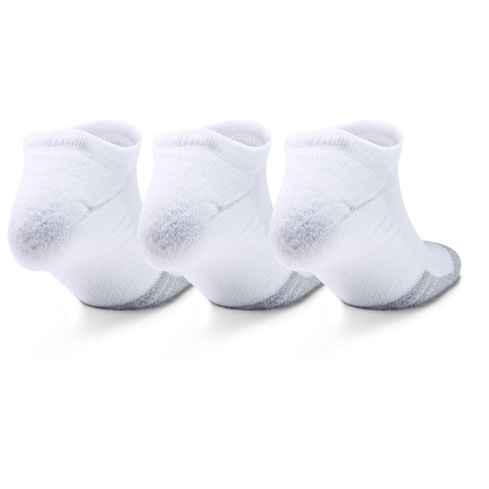 アンダーアーマー（UNDER ARMOUR）（メンズ）ヒートギア ノーショー 3足セット 1346755 WHT/WHT/STL ACC