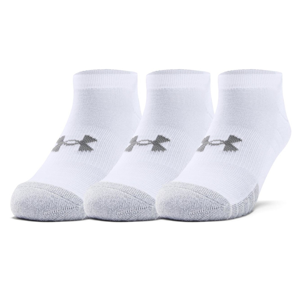アンダーアーマー（UNDER ARMOUR）（メンズ）ヒートギア ノーショー 3足セット 1346755 WHT/WHT/STL ACC