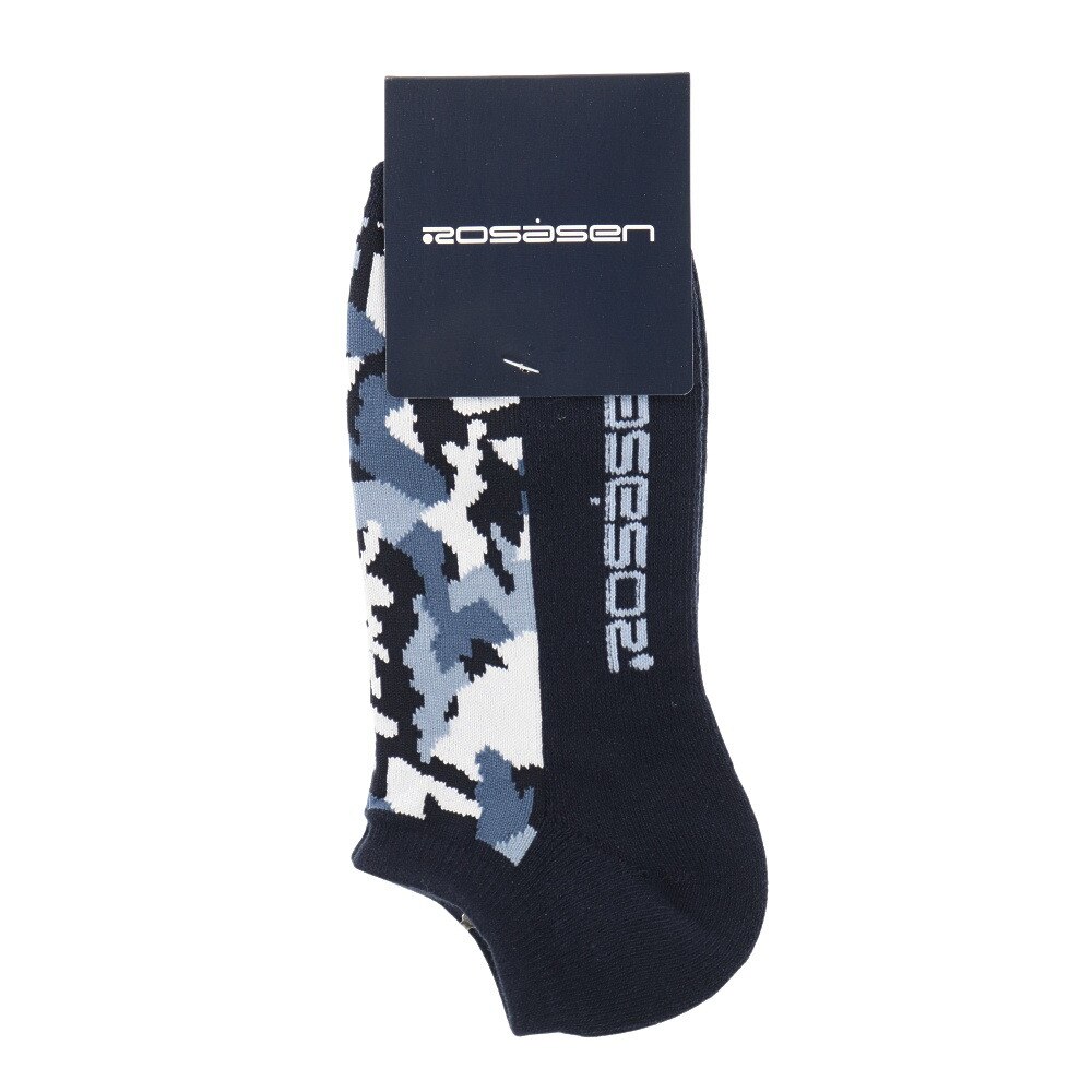 ROSASEN（メンズ）カモフラ柄スニーカーソックス 046-46232-098
