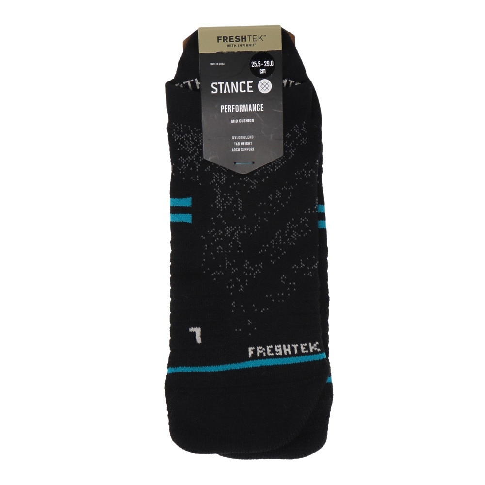 スタンス（STANCE）（メンズ、レディース）ゴルフ ソックス 吸汗 速乾 ATHLETIC TAB A258A23ATH BLK