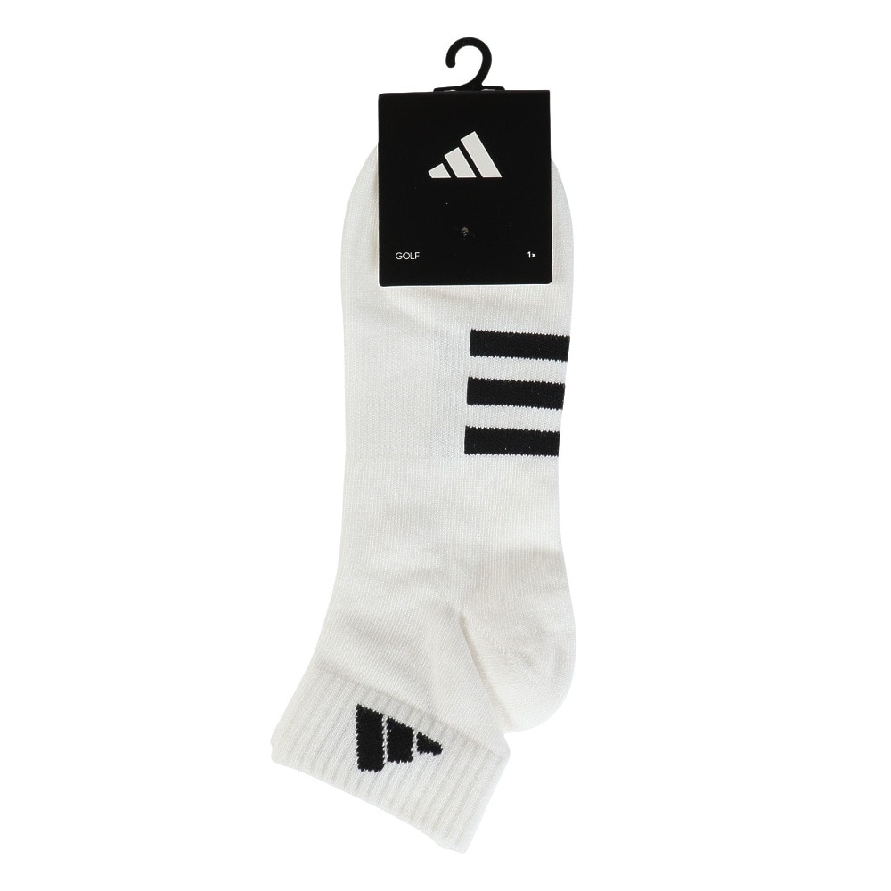 アディダス（adidas）（メンズ、レディース）ゴルフ アンクル丈 ロゴクッションソックス IEV99-IN2704W