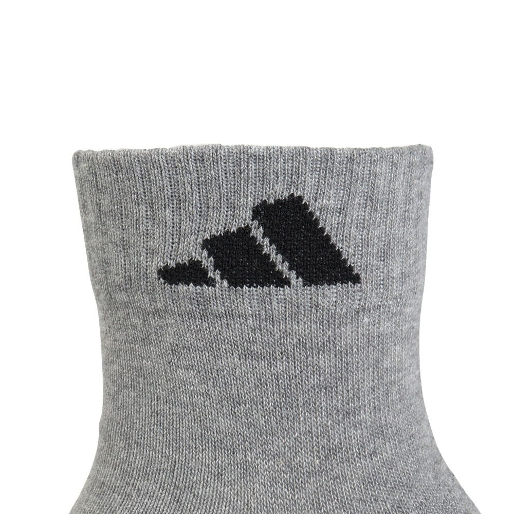 アディダス（adidas）（メンズ、レディース）ゴルフ アンクル丈 ロゴクッションソックス IEV99-IN2705GRY