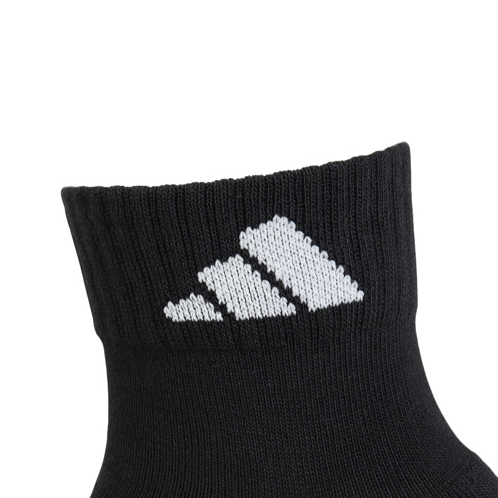 アディダス（adidas）（メンズ、レディース）ゴルフ アンクル丈 ロゴクッションソックス IEV99-IN2706BK