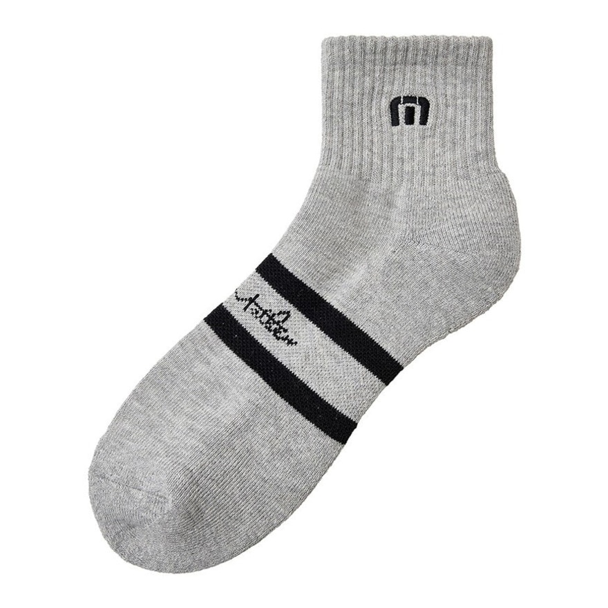 トラヴィスマシュー（Travis Mathew）（メンズ）ゴルフ バイカラー ショートソックス 7AJ093-0GRY
