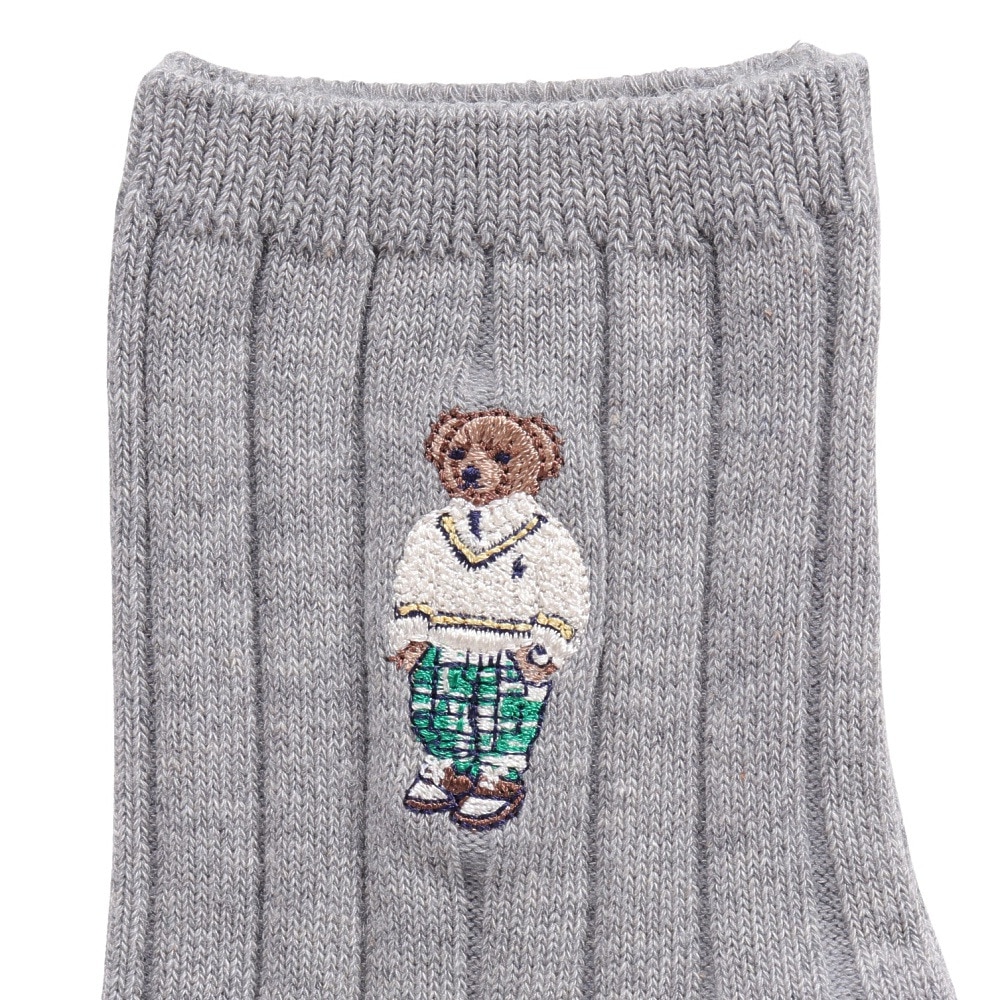 ポロ ラルフローレン（Polo Ralph Lauren）（メンズ）ゴルフ 紳士 ベア柄 クルーソックス 2012-402-93