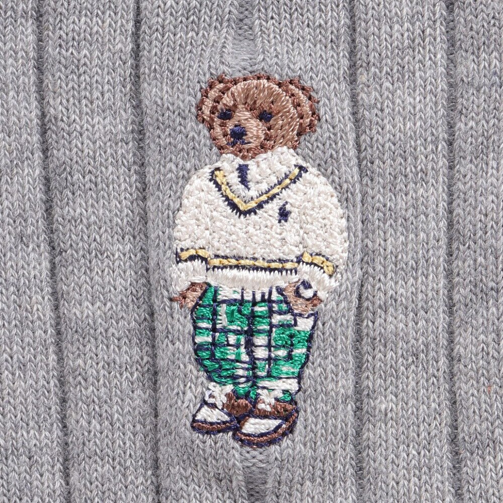 ポロ ラルフローレン（Polo Ralph Lauren）（メンズ）ゴルフ 紳士 ベア柄 クルーソックス 2012-402-93