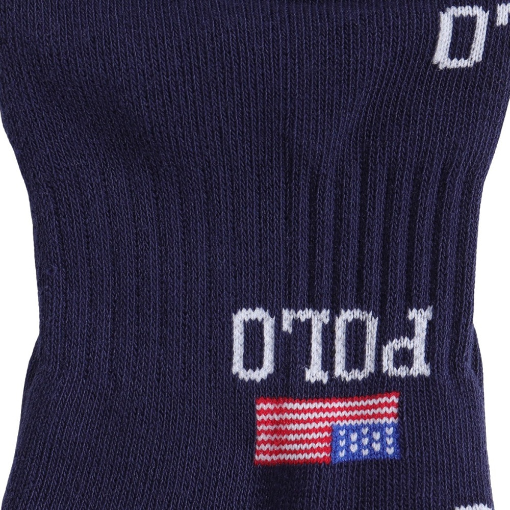 ポロ ラルフローレン（Polo Ralph Lauren）（メンズ）ゴルフ 紳士 総ロゴ柄 ショートソックス 2022-254-69