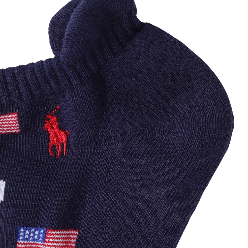 ポロ ラルフローレン（Polo Ralph Lauren）（メンズ）ゴルフ 紳士 総ロゴ柄 ショートソックス 2022-254-69