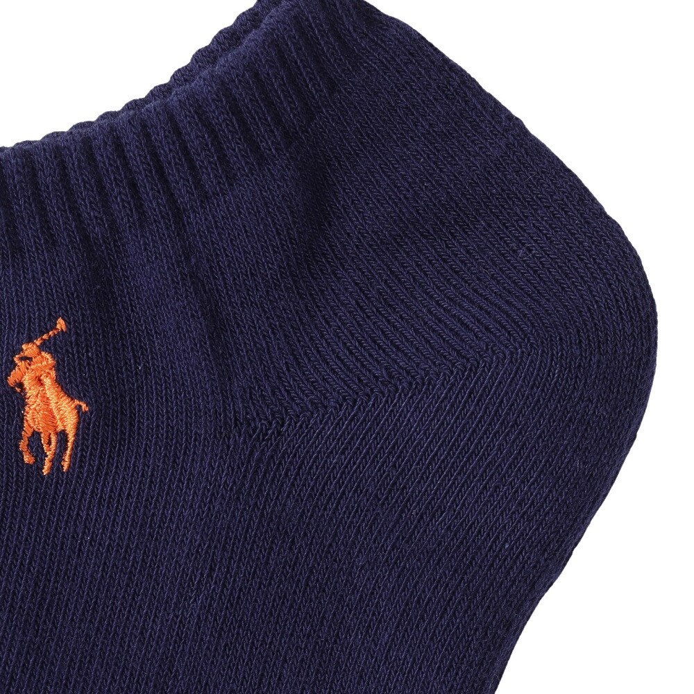 ポロ ラルフローレン（Polo Ralph Lauren）（メンズ）ゴルフ 紳士 爪先ボーダー柄 ショートソックス 2022-256-68