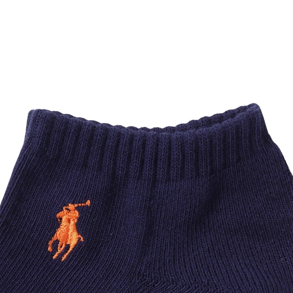 ポロ ラルフローレン（Polo Ralph Lauren）（メンズ）ゴルフ 紳士 爪先ボーダー柄 ショートソックス 2022-256-68
