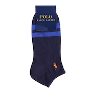 ポロ ラルフローレン（Polo Ralph Lauren）（メンズ）紳士 爪先ボーダー柄 ショートソックス 2022-256-68