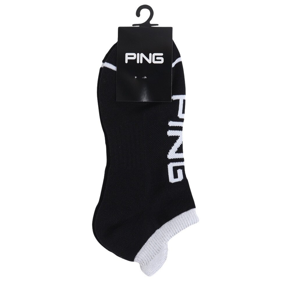 ピン（PING）（メンズ）ヒールホールドアンクルソックス 621-4186101-010