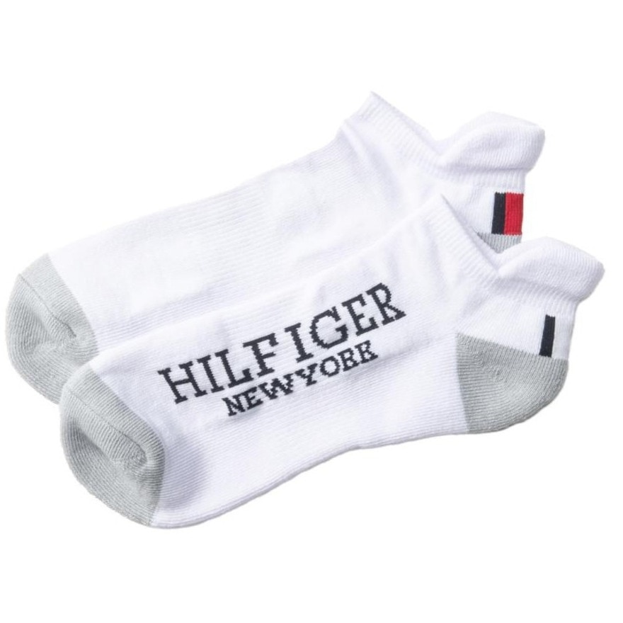 トミー ヒルフィガー ゴルフ（TOMMY HILFIGER GOLF）（メンズ）ゴルフ ショートソックス アンクル THMB4SAM-WHT