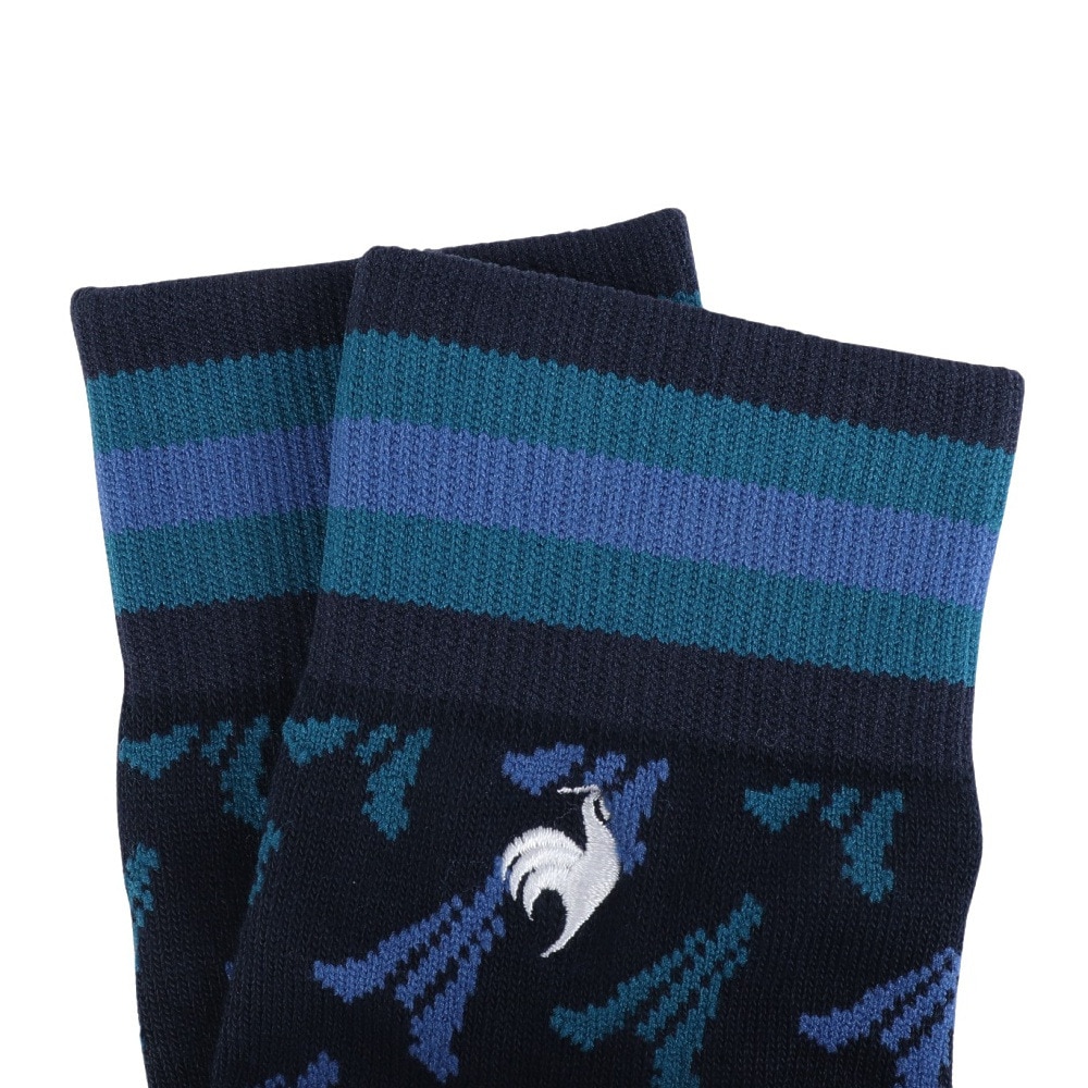 ルコックスポルティフ（lecoqsportif）（メンズ）ゴルフ シーズンモチーフショート丈ソックス QGBXJB01 NV00