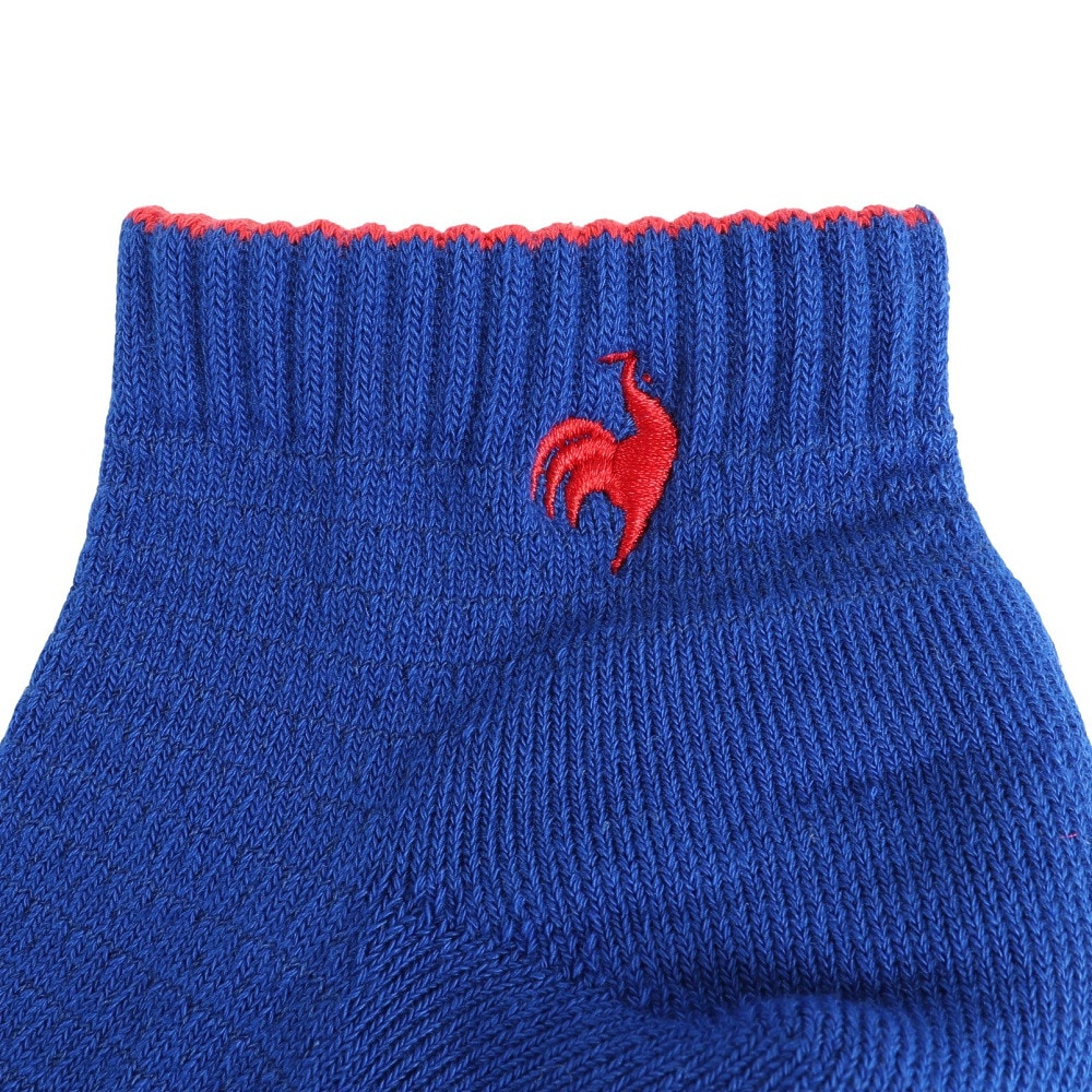 ルコックスポルティフ（lecoqsportif）（メンズ）ゴルフ メッシュアンクル丈ソックス QGBXJB05 BL00
